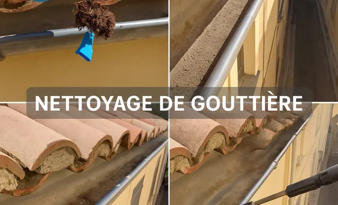 Nettoyage de gouttière sur la commune de Carpentras, Orange, J.A.D.E